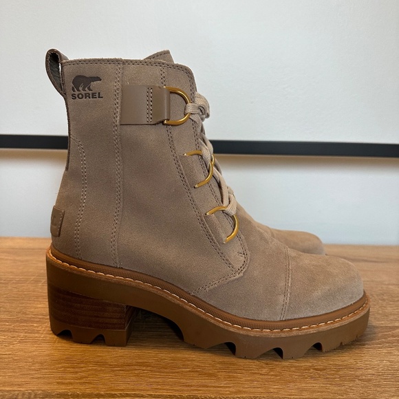 SOREL Joan Now Lace, Omega Taupe, Size 8 - Picture 3 of 10
